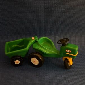 Little Tikes Dollhouse Toy Tractor with Trailer